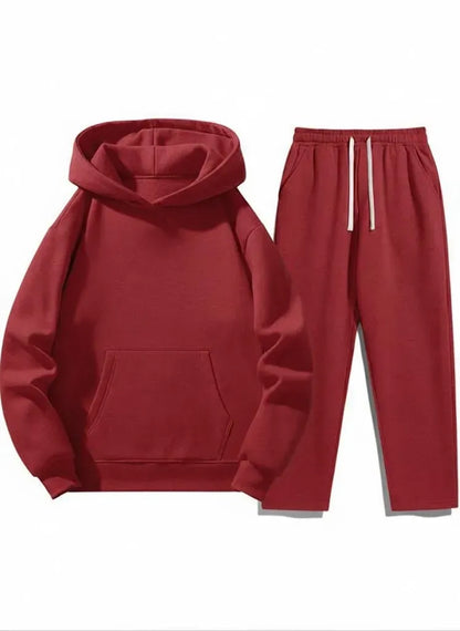 Men’s Casual Hoodie & Jogger Set – Two-Piece Daily Outfit