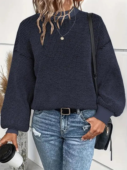 Women's Colorblock Drop Shoulder Sweater