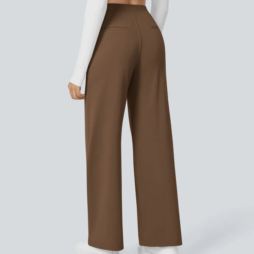 Flex DayStretch High Waisted Pocket Straight Leg Work Pants