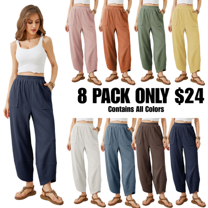 Women's wide-leg relaxed casual pantsone-piece wide-leg trousers