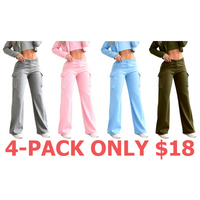 4-Pack (Grey,Baby Pink,Light Blue,Army Green)