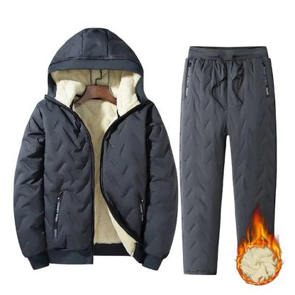 Men’s Autumn Winter Fleece Thickened Set