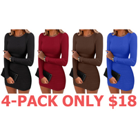 4-Pack (Black,Burgundy,Brown,Blue)