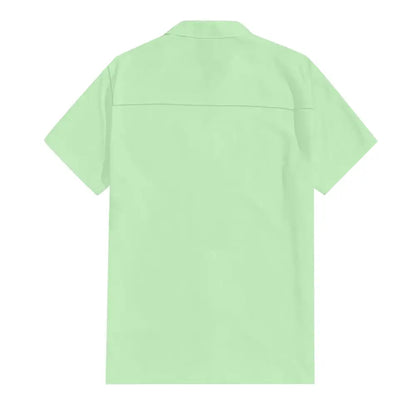 Classic Beach Men Polo Shirt Collar Short Sleeved Work Shirts for Men