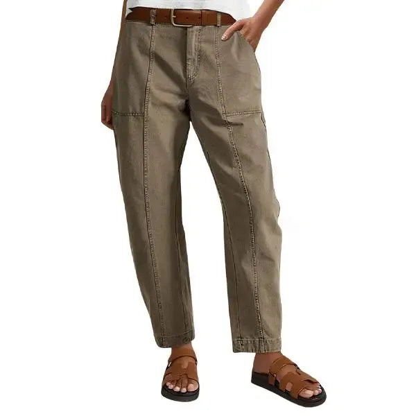 High Stretch 26.4" Inseam Baby Barrel Fit Deep Pockets Pants