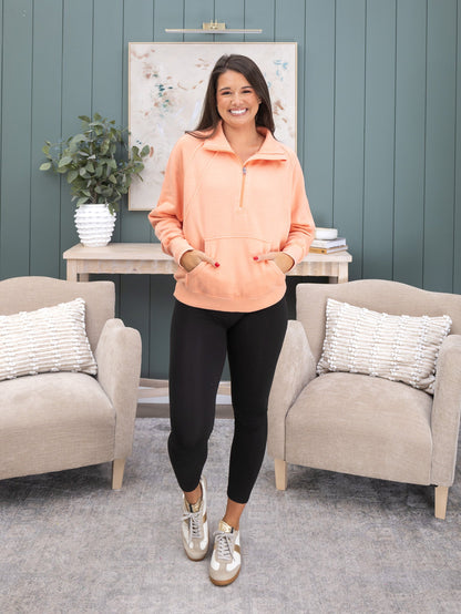 1/4 Zip "Lived - In" Garment Washed Pullover by DD Design | S-5XL
