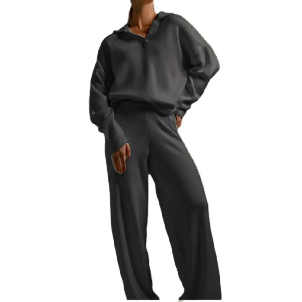 Knit Top and Wide Leg Pants 2 Piece Set