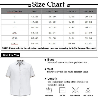 Classic Beach Men Polo Shirt Collar Short Sleeved Work Shirts for Men