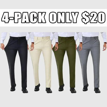 Men's Stretch Dress Pants No Iron Golf Pants Expandable