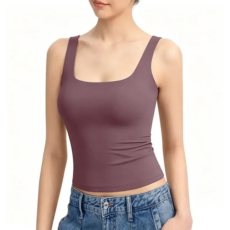 Women's Square-Neck Spaghetti Strap Tank Top