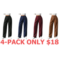 4-Pack (Black,Navy Blue,Copper Brown,Burgundy)