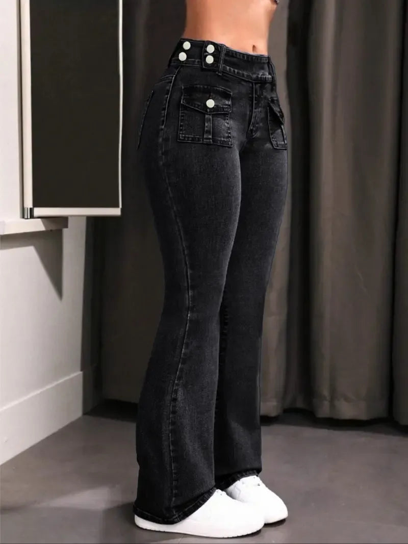 Women's Pocket Stretchy Jeans