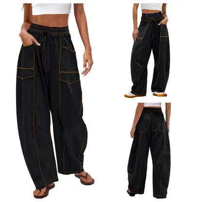 Wide Leg Drawstring Sweatpants