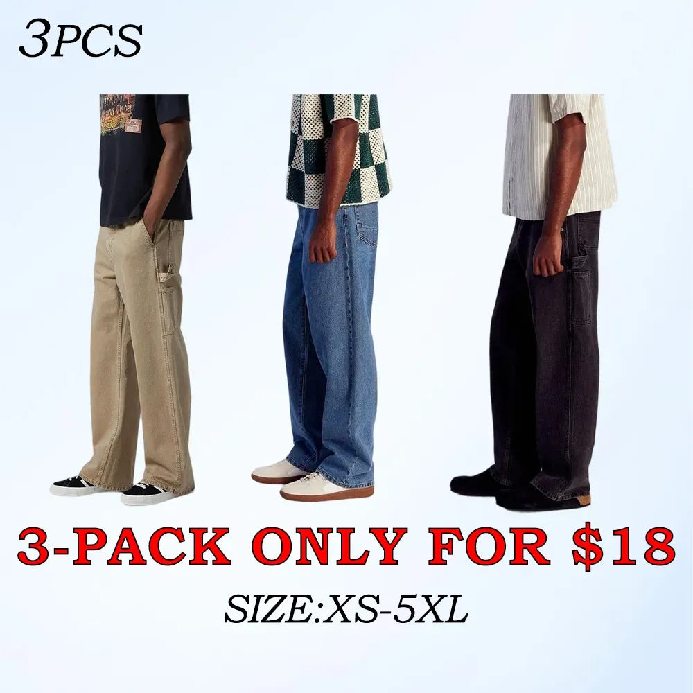 Men's Cotton Baggy Cargo Jeans
