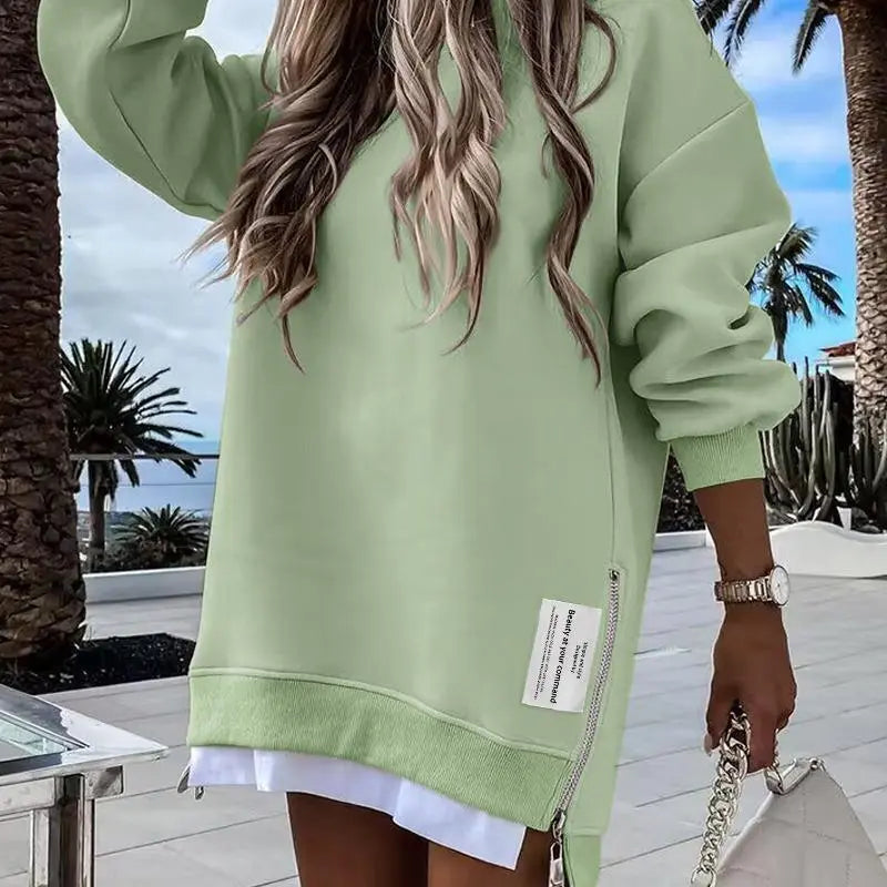 2025 Women's 8-Piece Long-Sleeve Pullover Sweatshirt Set