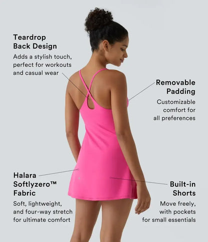 Softlyzero Plush Backless Active Dress-Easy Peezy