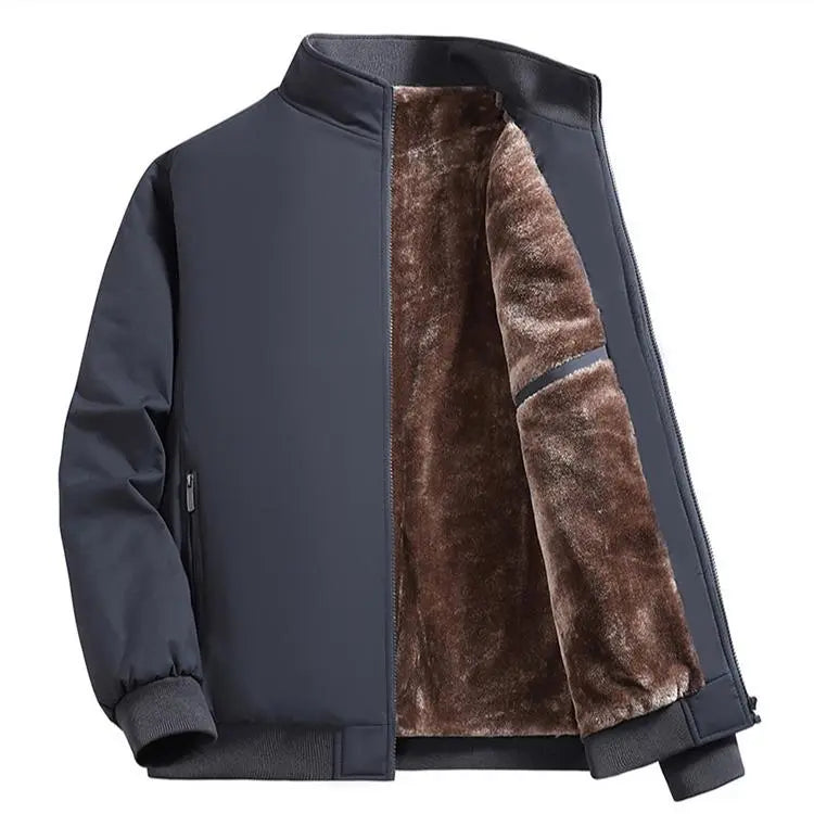 Men's Zip Up Thermal Lined Fleece Jacket