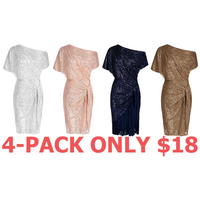 4-Pack (Silver,Rose Gold,Navy Blue,Coffee)