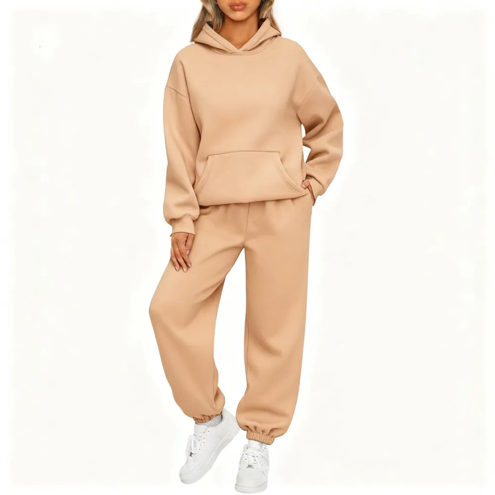 Womens 2 Piece Outfits Lounge Hoodie Sweatsuit