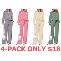 4-Pack (Grey,Pink,Beige,Grey Green)