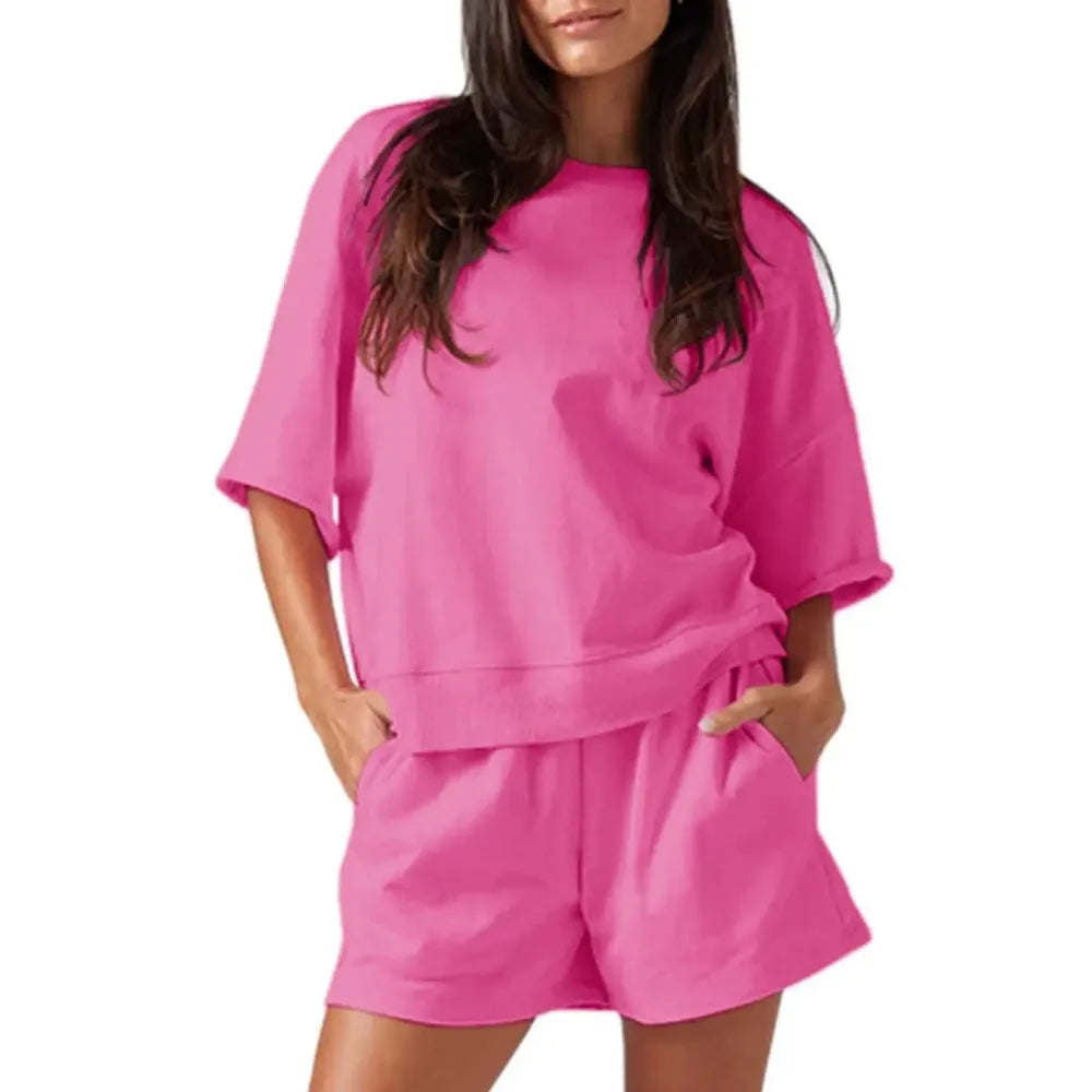 Oversized Cropped Tracksuit Sets