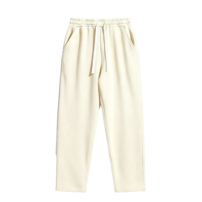 Men's Regular Fit Solid Drawstring Waist Sweatpants