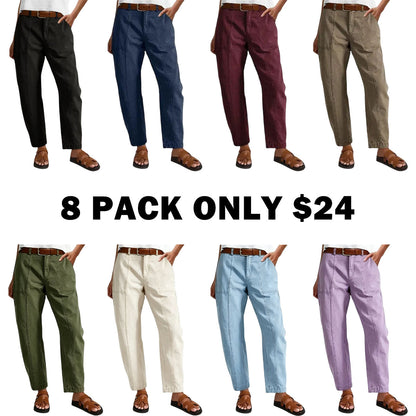 High Stretch 26.4" Inseam Baby Barrel Fit Deep Pockets Pants