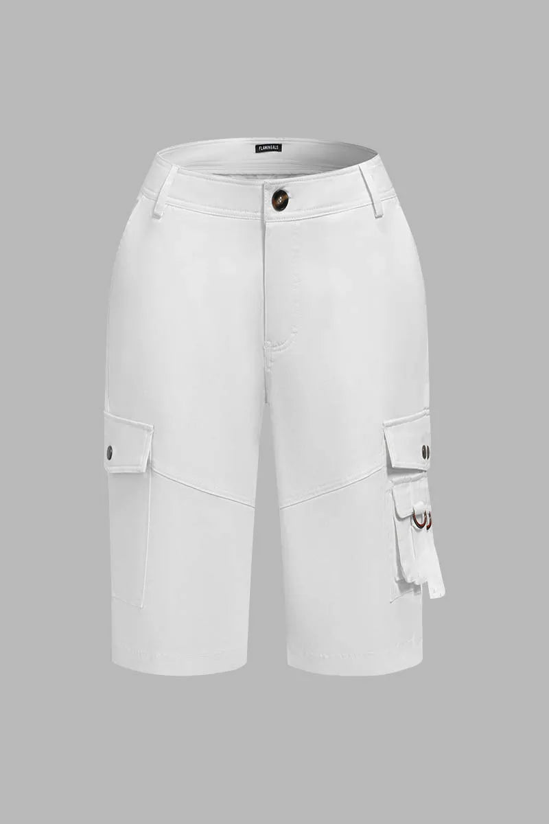 ⚡LIMITED SALE-Flap Pocket Design Bermuda Cargo Shorts