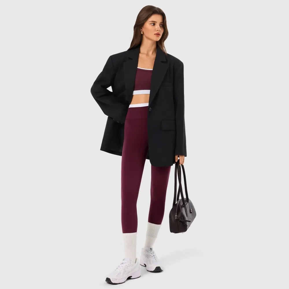 Seamless Leggings & Sports Bra Set with Padded