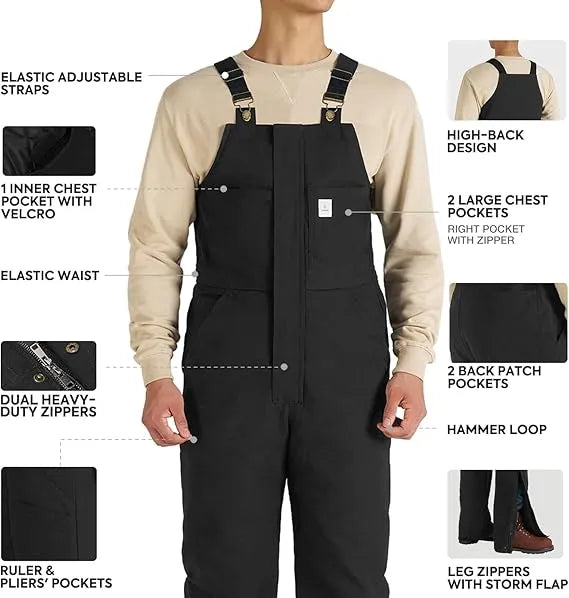 Men's Insulated Bib Overalls