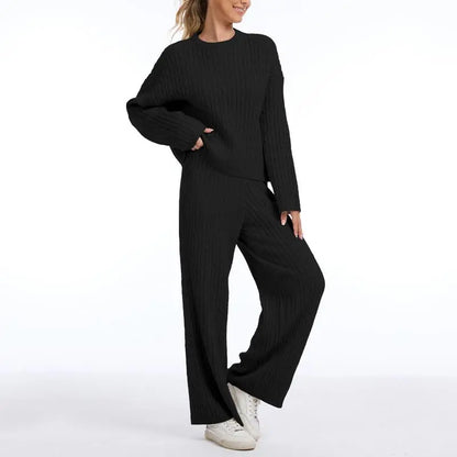 Women's Cable Knit Sweater Lounge Set