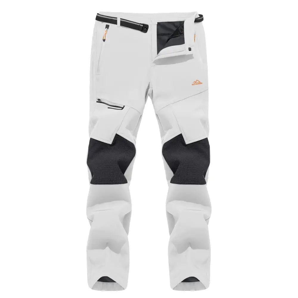 Men's Fleece-Lined Winter Ski Pants – Water-Resistant with 4 Zip Pockets