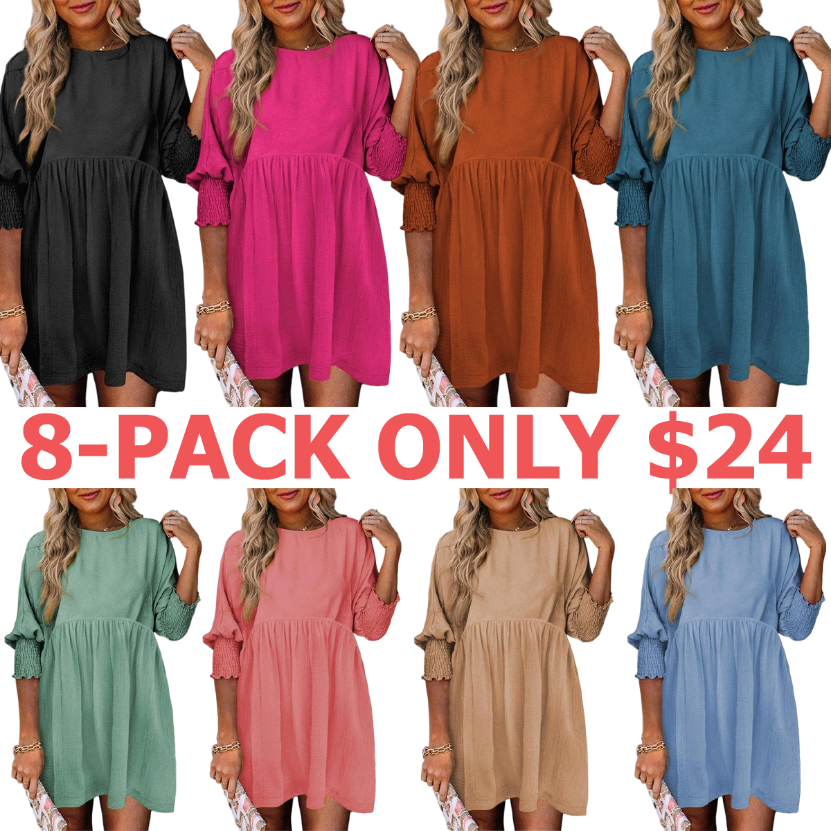Women's Black Summer Tunic Dress