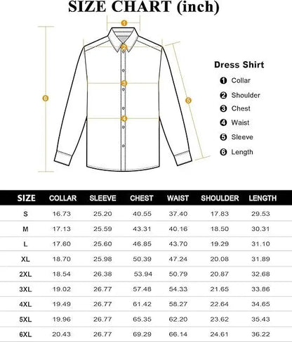 Men’s Slim Fit Stretch Dress Shirt – 16-Way Stretch, Wrinkle-Free