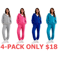 4-Pack (Light Grey,Hot Pink,Royal Blue,Lake Blue)