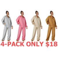 4-Pack (Light Grey,Pink,Beige,Tan)