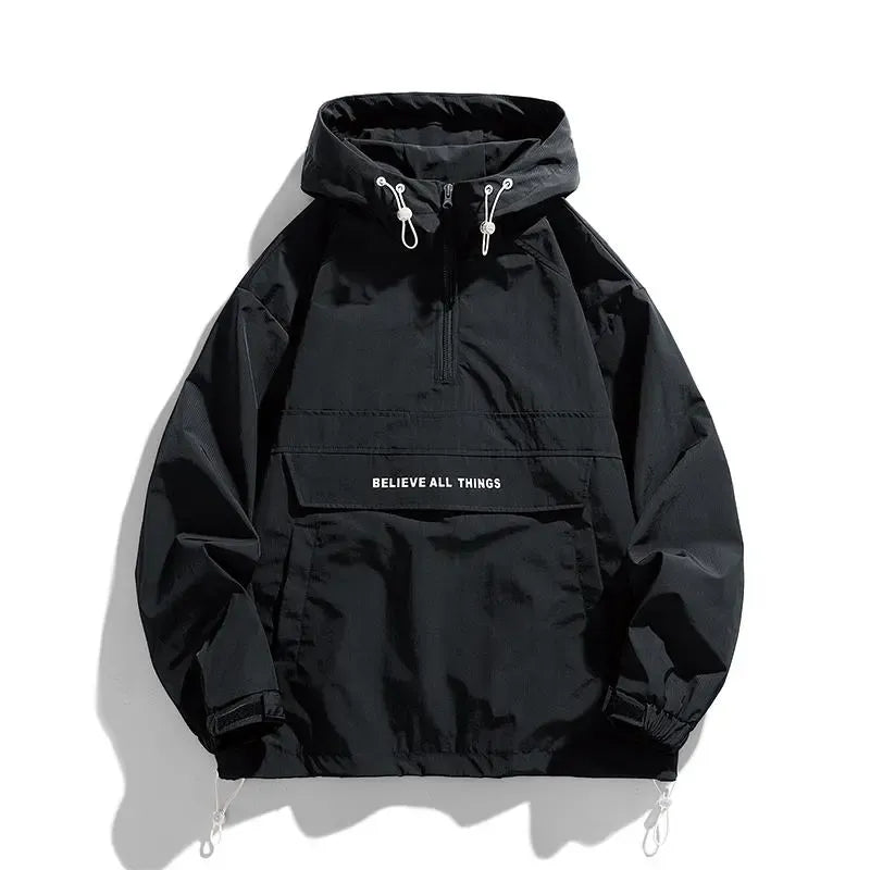Men's Half Zip Windbreaker Jacket