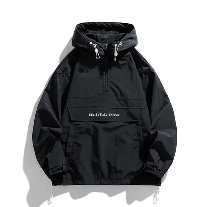 Men's Half Zip Windbreaker Jacket