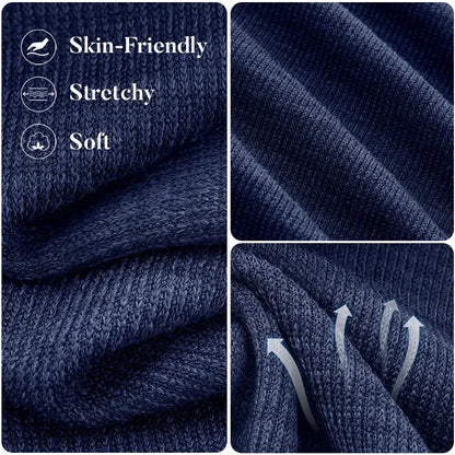 Women's Fall Knitted Hoodie Tracksuits Wide Leg Pants With Pocket Sets