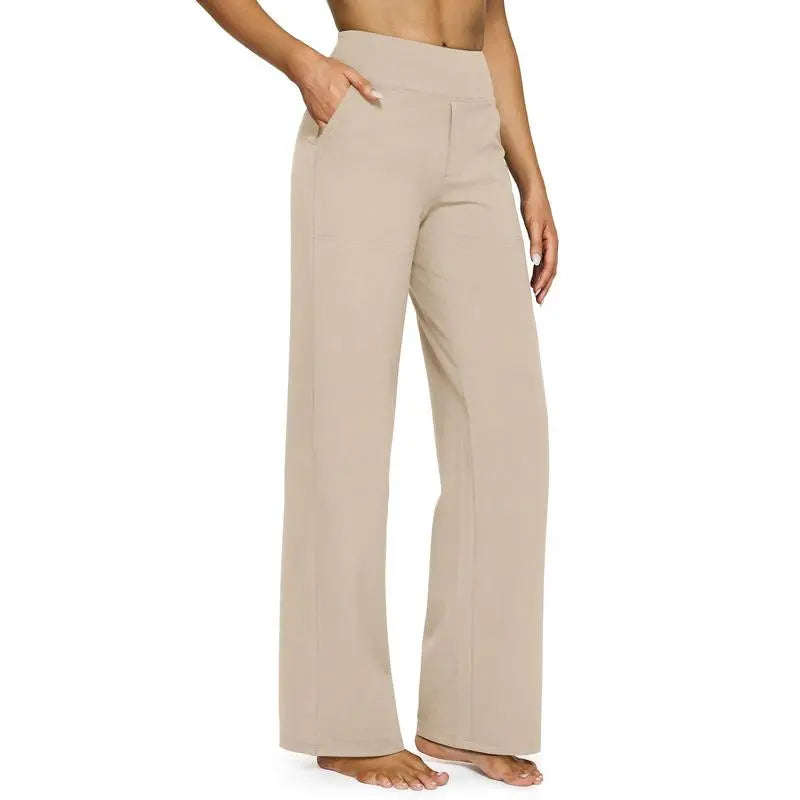 Women's 8-Piece Set Wide-Leg Pants with Pockets