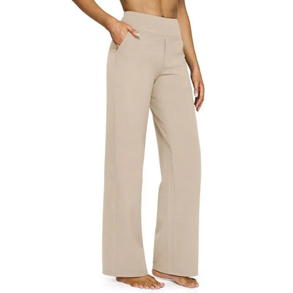 Women's 8-Piece Set Wide-Leg Pants with Pockets