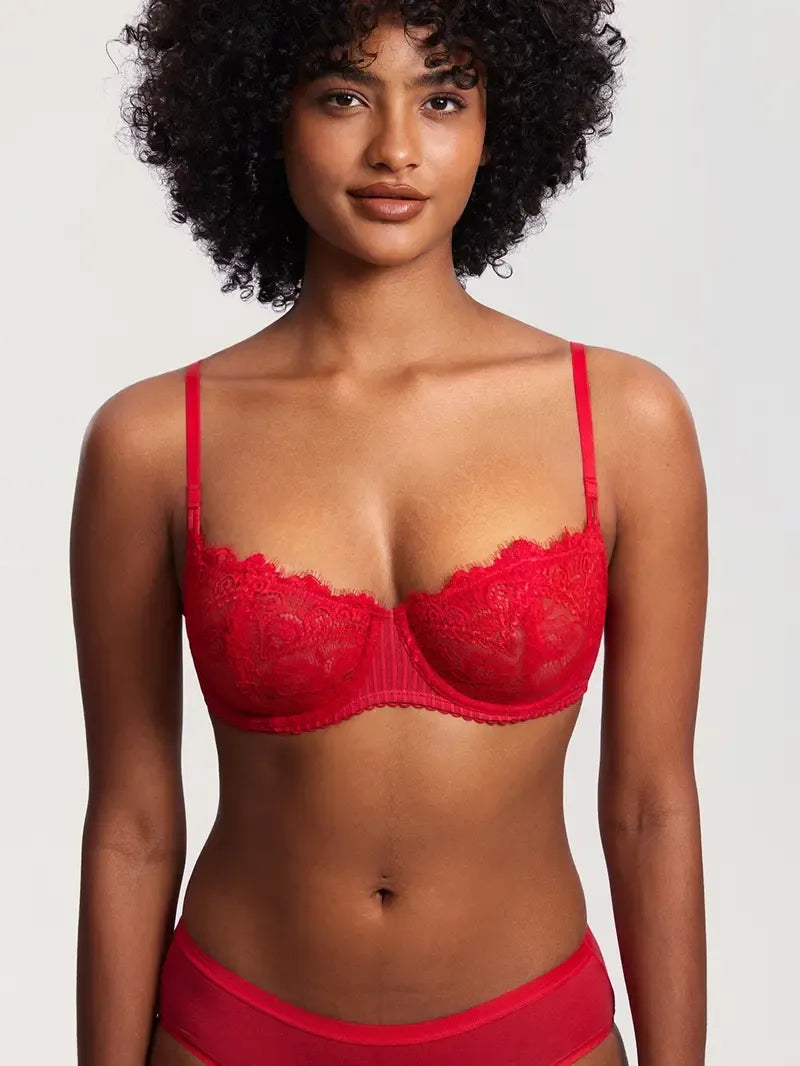 Women's Sexy Lace Push Up Plus Size Bra