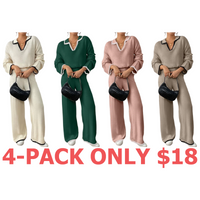 4-Pack (Apricot,Emerald Green,Baby Pink,Khaki)