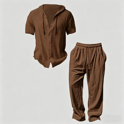 Men’s lightweight two-piece set with a hood