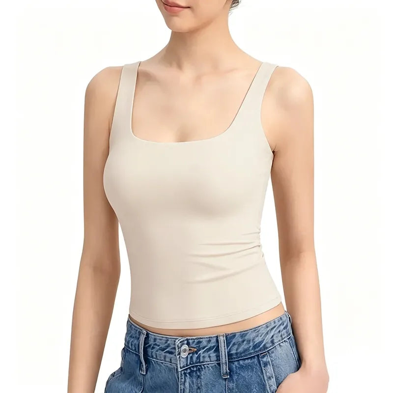 Women's Square-Neck Spaghetti Strap Tank Top