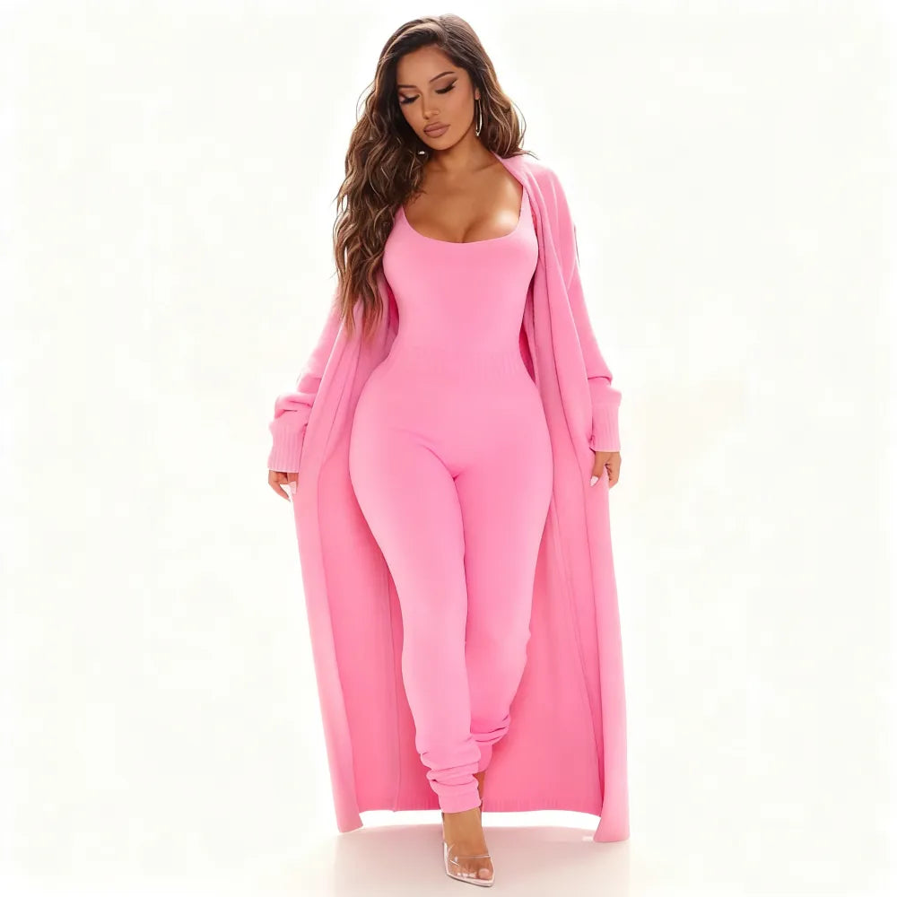 Cozy 2 Piece Ensemble Jumpsuit Sta