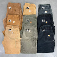 Dark brown*1+Brown*2+Light brown*1+Green*2+Black*1+Gray*1+Dark green*1 (total 9 pants)