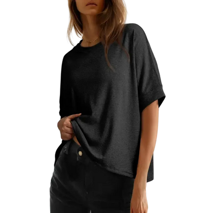 2026 New Women's Loose Fit Plus Size Basic T-Shirt